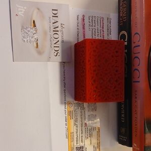 Intricate Red Decorative Box